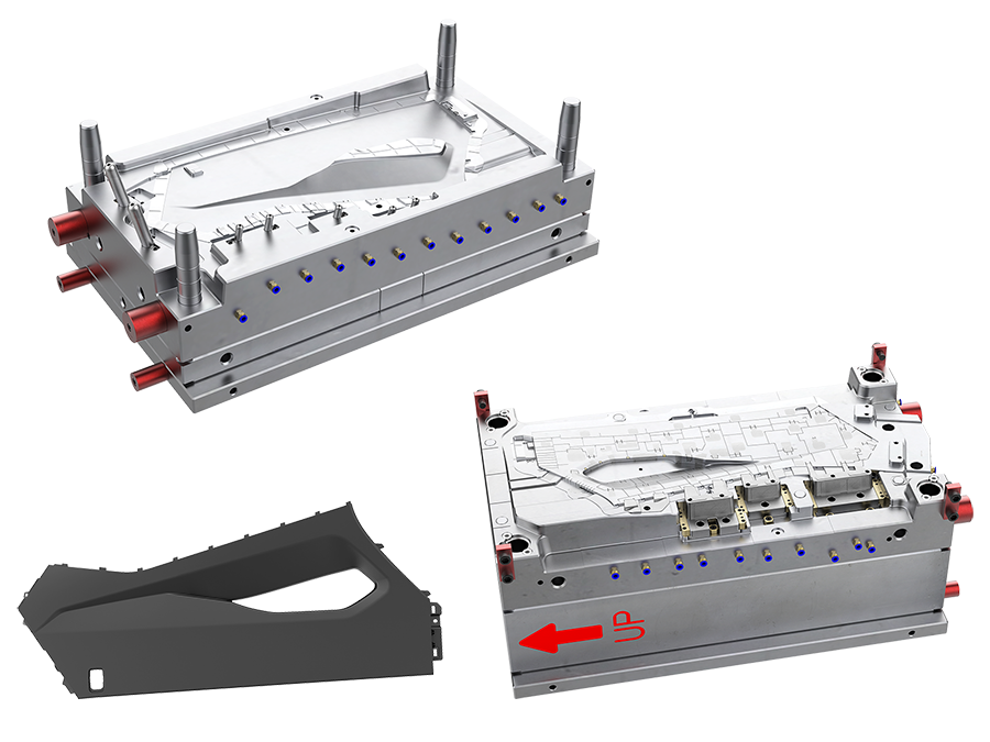 Floor Console Right Side Trim Panel Body